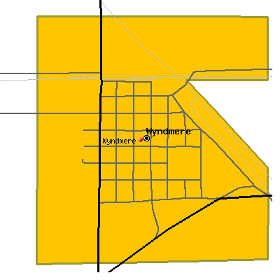 Wyndmere map