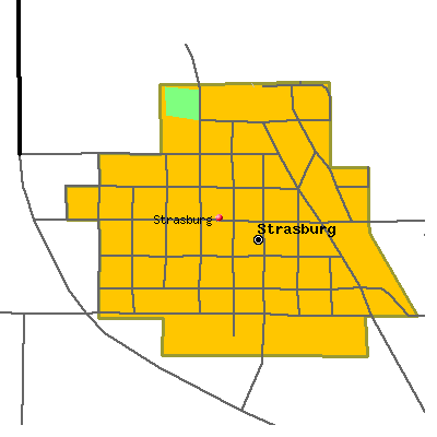 Strasburg map