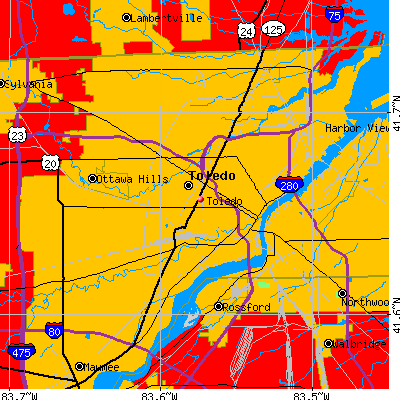 Toledo map