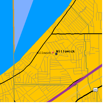 Willowick map