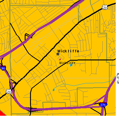 Wickliffe map