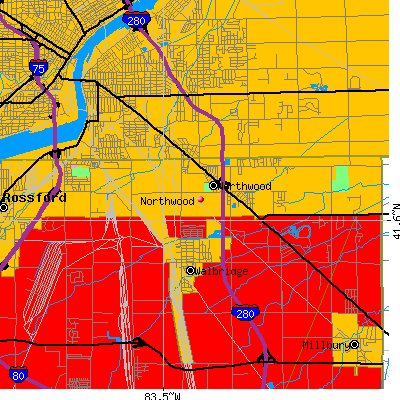 Northwood map