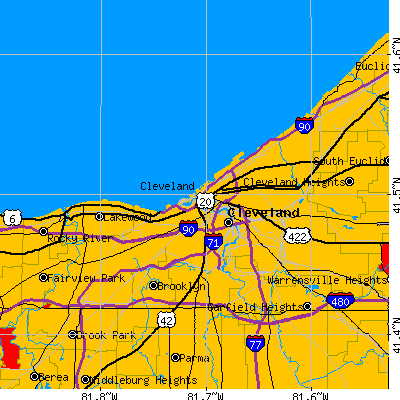 Cleveland map