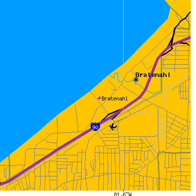 Bratenahl map
