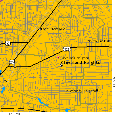 Cleveland Heights map