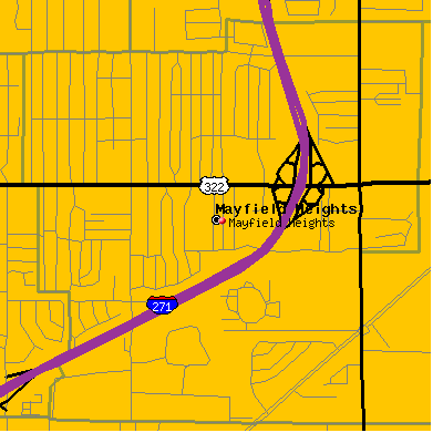Mayfield Heights map