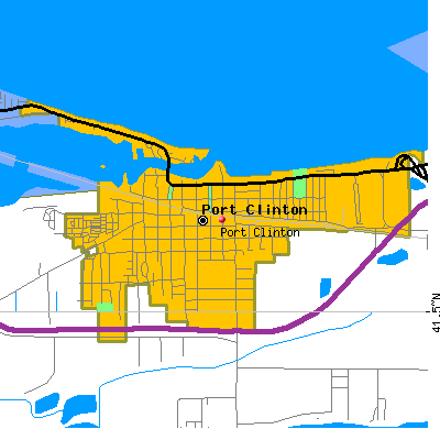Port Clinton map