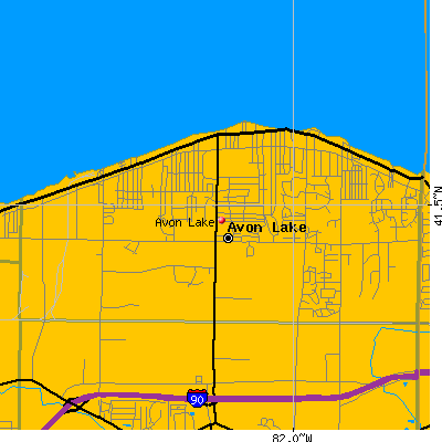 Avon Lake map