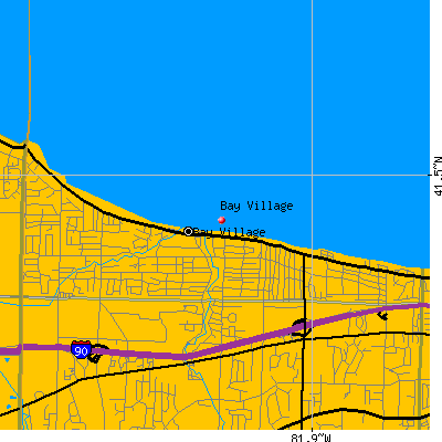 Bay Village map