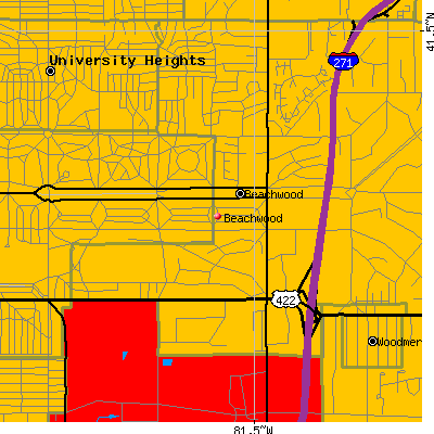 Beachwood map