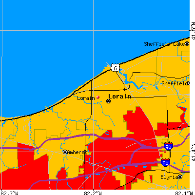 Lorain map