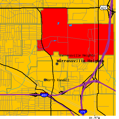 Warrensville Heights map