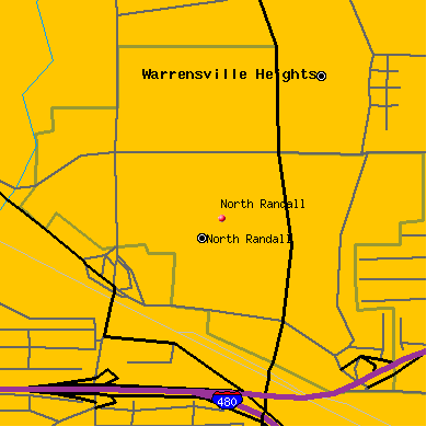 North Randall map