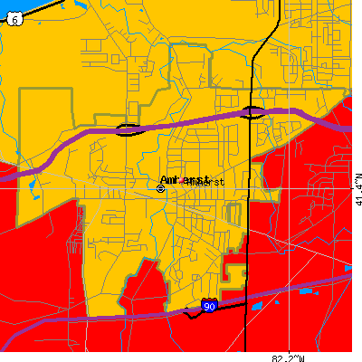 Amherst map