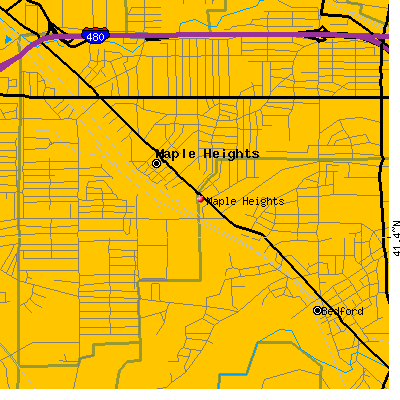 Maple Heights map