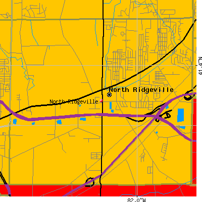 North Ridgeville map