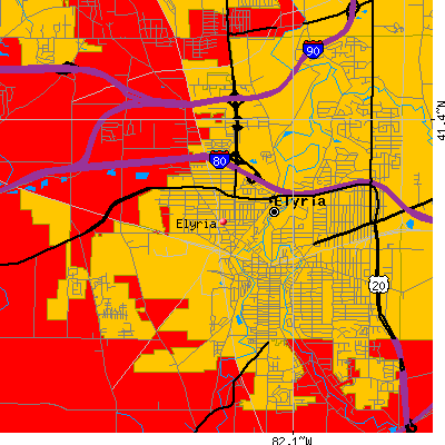Elyria map