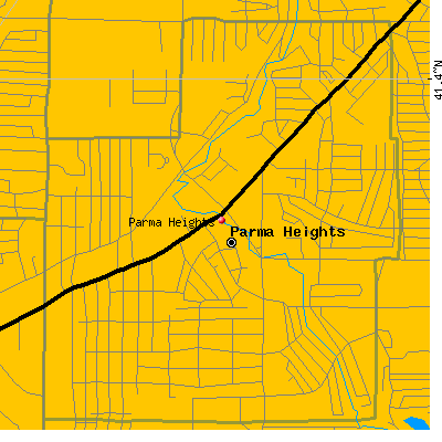 Parma Heights map