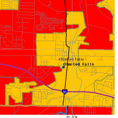 Olmsted Falls map