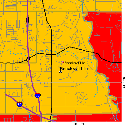 Brecksville map