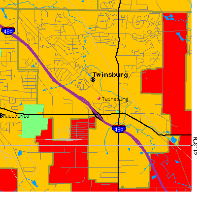Twinsburg map