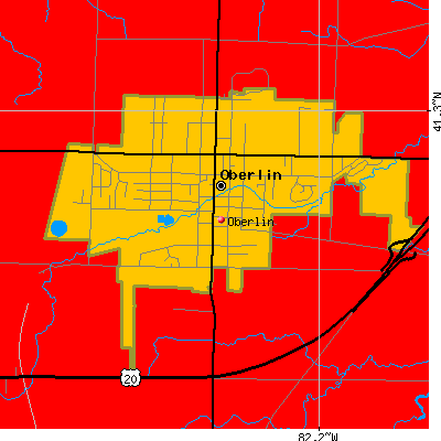 Oberlin map