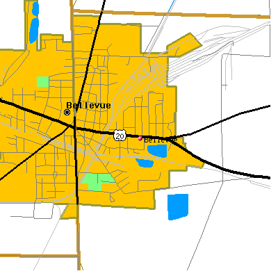Bellevue map