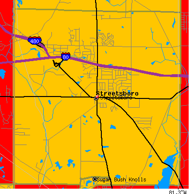 Streetsboro map