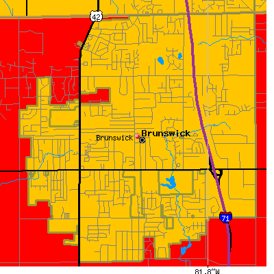 Brunswick map