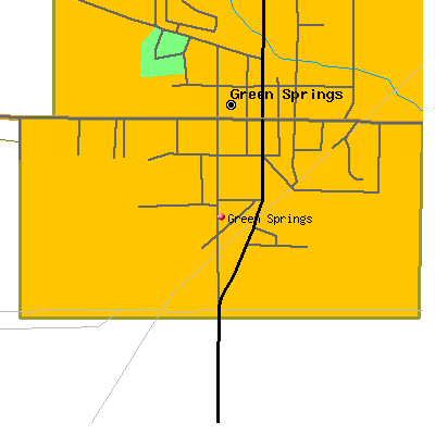 Green Springs map
