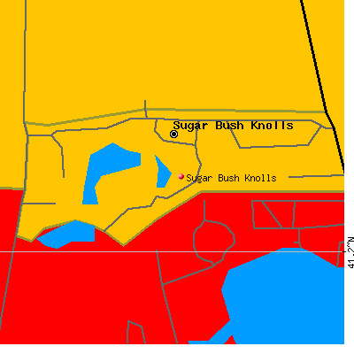 Sugar Bush Knolls map