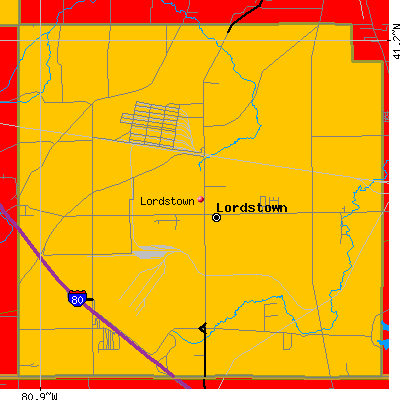 Lordstown map