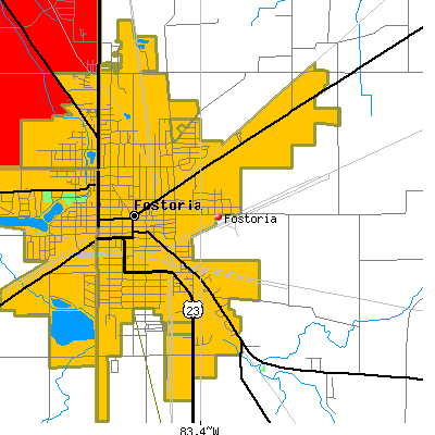 Fostoria map