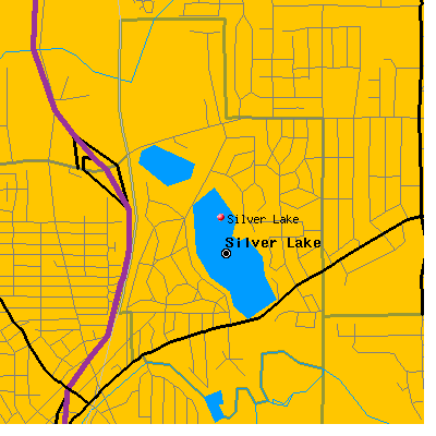 Silver Lake map