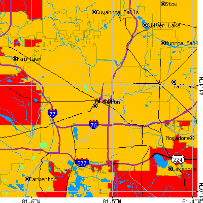 Akron map