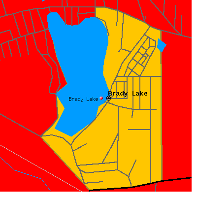 Brady Lake map
