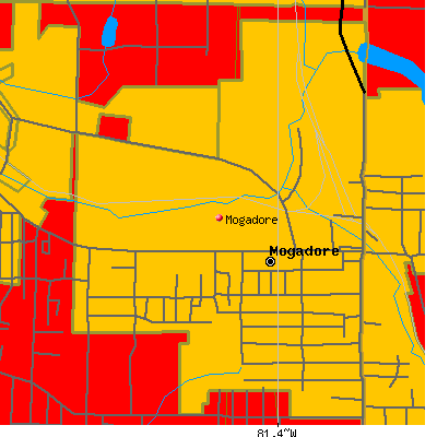 Mogadore map