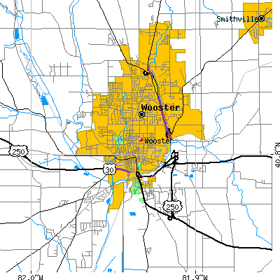 Wooster map