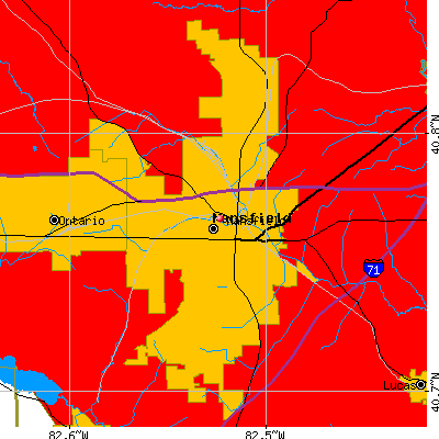 Mansfield map