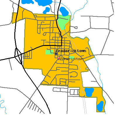 Fredericktown map