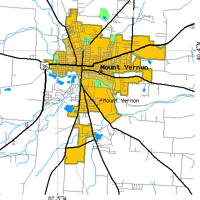 Mount Vernon map