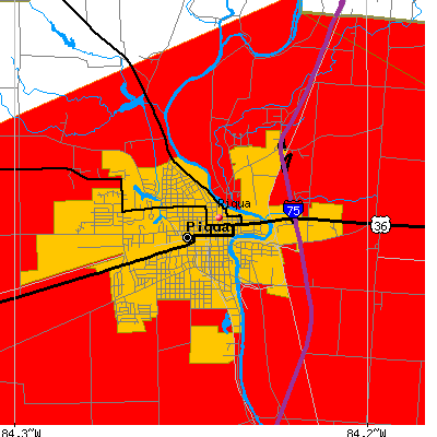 Piqua map