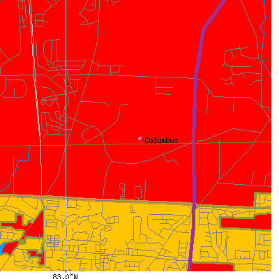 Columbus map