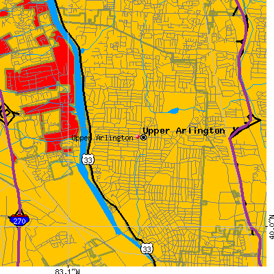 Upper Arlington map