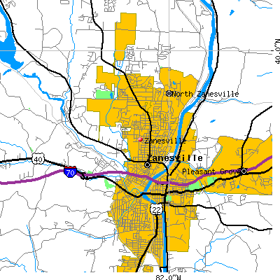 Zanesville map