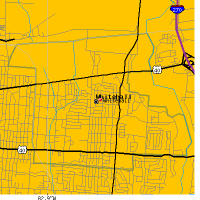 Whitehall map
