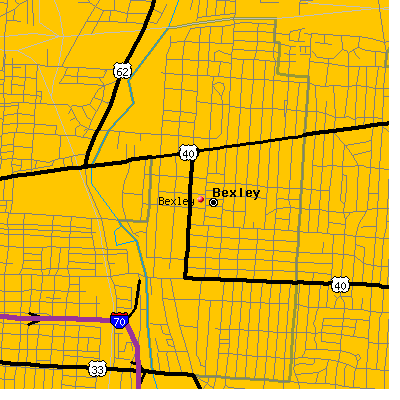 Bexley map