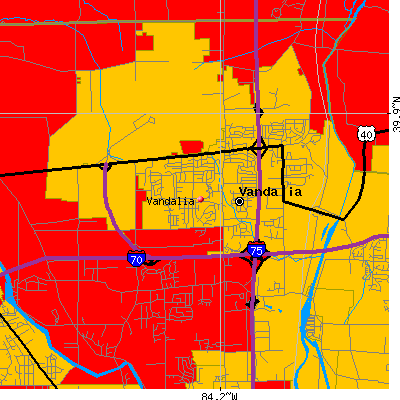 Vandalia map
