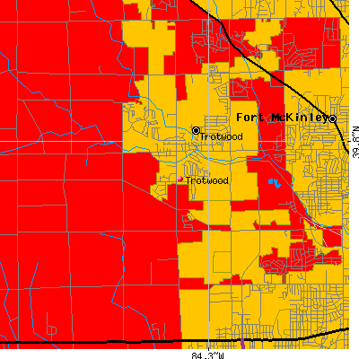 Trotwood map