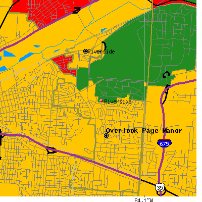 Riverside map